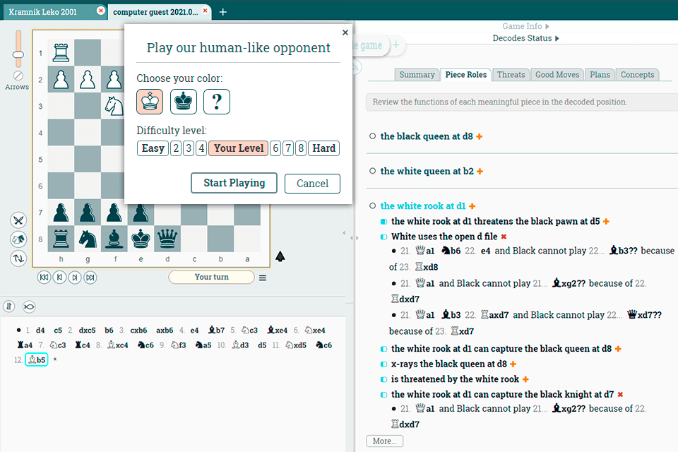 DecodeChess - Mejor programa gratis de ajedrez