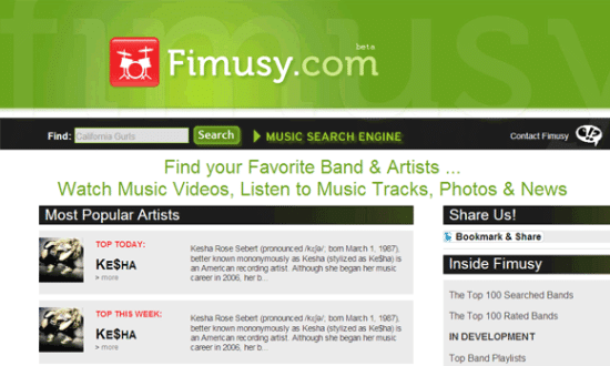 Fimusy - mejores buscadores de musica