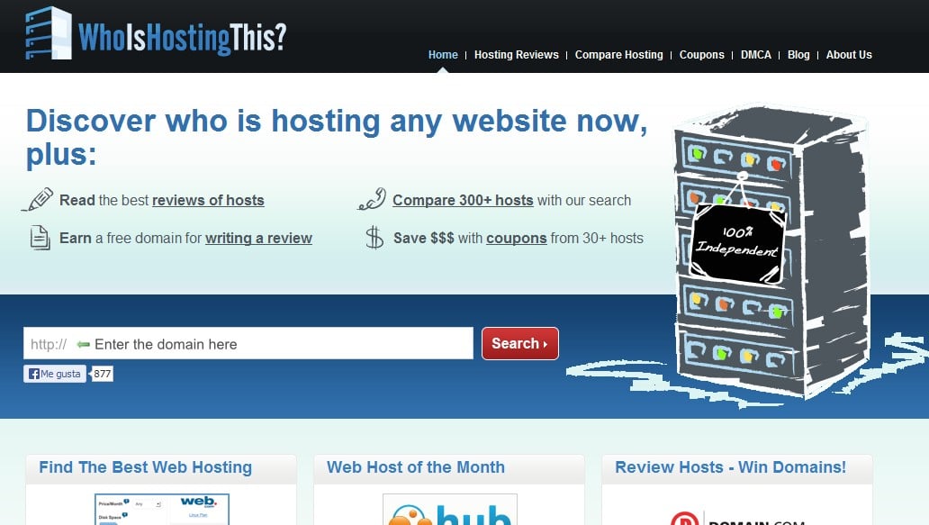 Como saber en que hosting se aloja una web