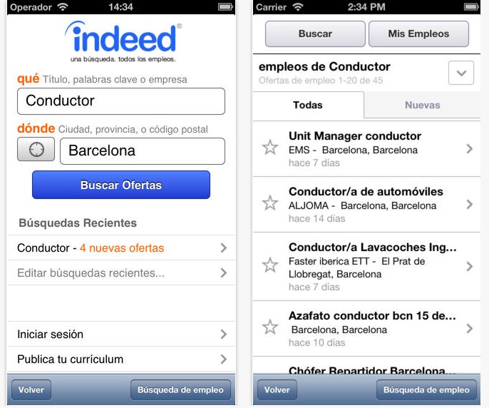 Empleo - Completa app para buscar trabajo en cualquier parte del mundo desde tu móvil