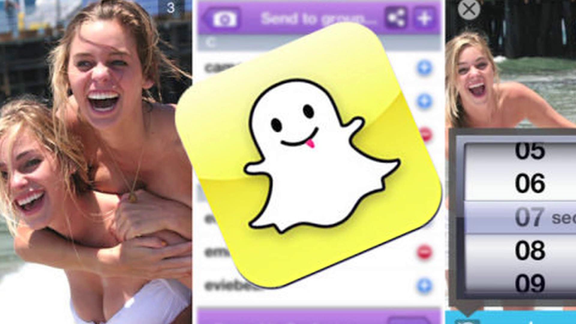 snapchat app enviar fotos, videos texto