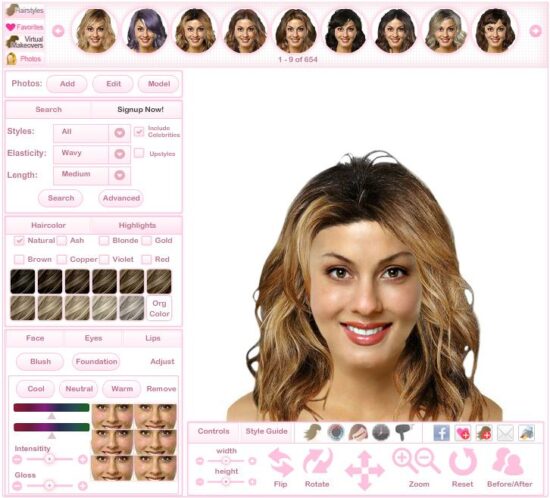 Virtual Hairstyler - Mejor programa para probar cortes de pelo
