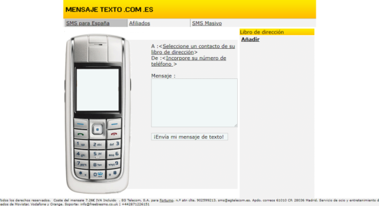 8 Mejores páginas para enviar sms gratis a España.