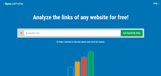 Sitio web de OpenLinkProfiler