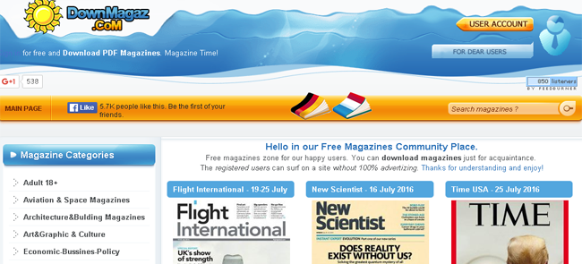 10 sitios web de descarga de revistas en PDF más populares