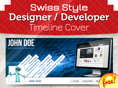 Swiss Style Designer Facebook Timeline Cover