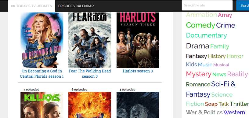 Sitio web de TellySeries