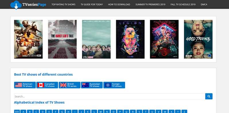 Sitio web de TVseriesPage