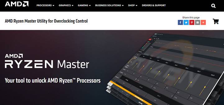 Software AMD Ryzen Master