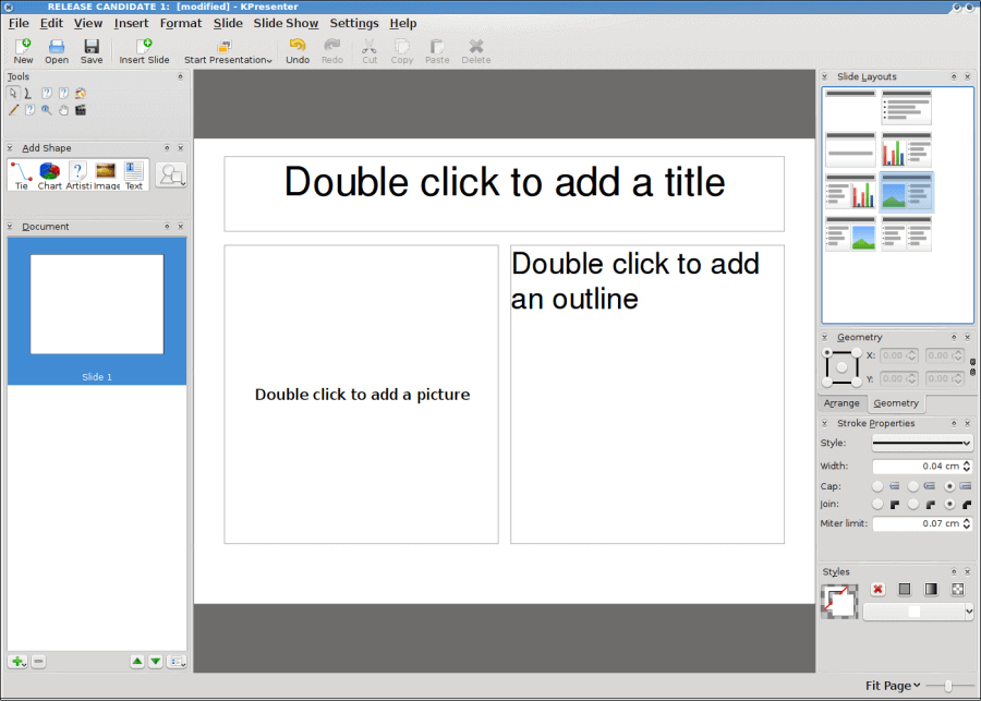 Caligra Office Suite para Linux