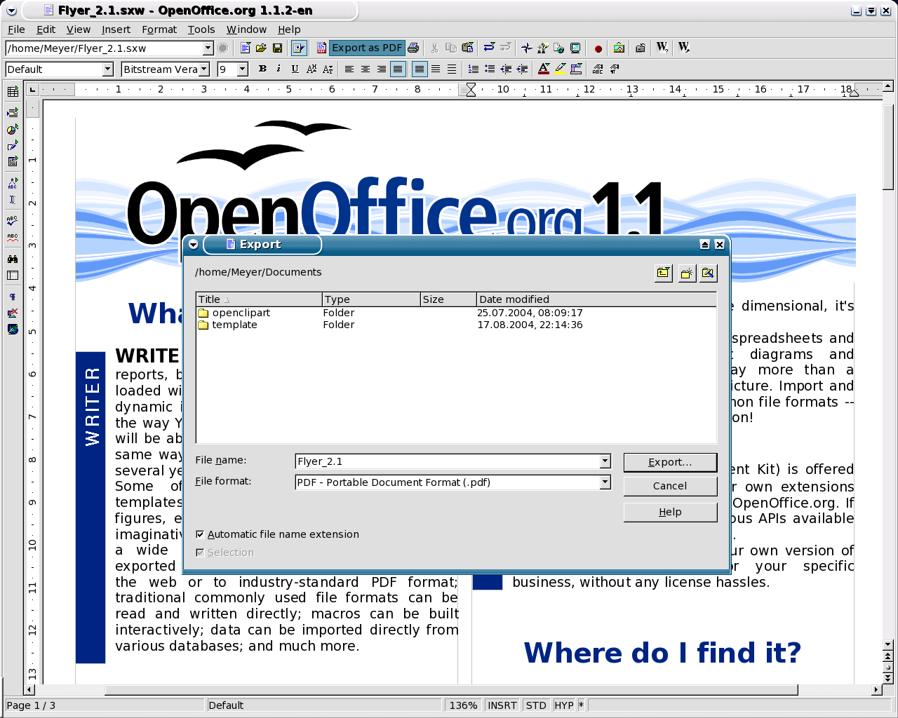 Openoffice para Linux
