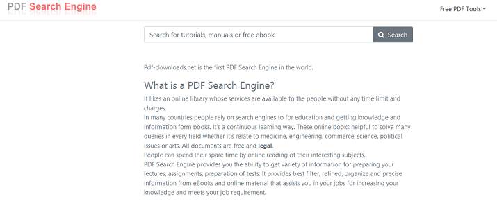 Sitio web de descargas de PDF