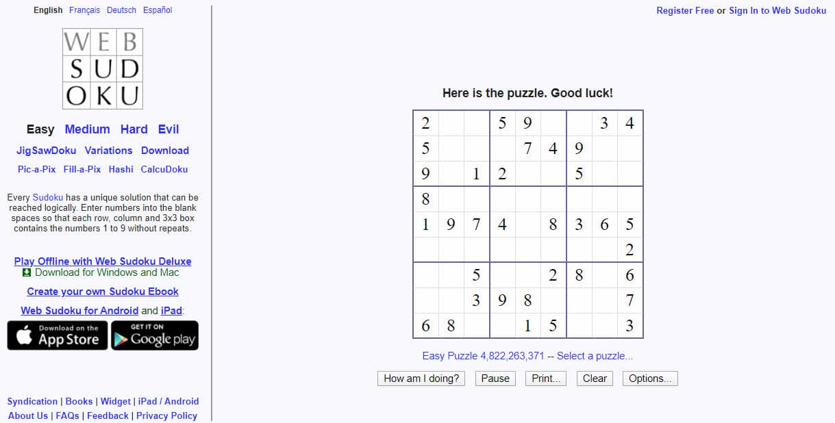 sudoku web