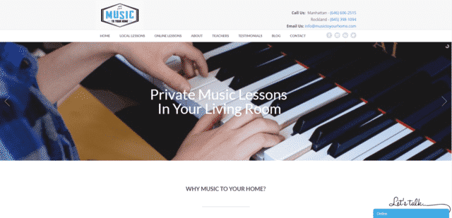 MusicToYourHome Aprenda lecciones de música en línea