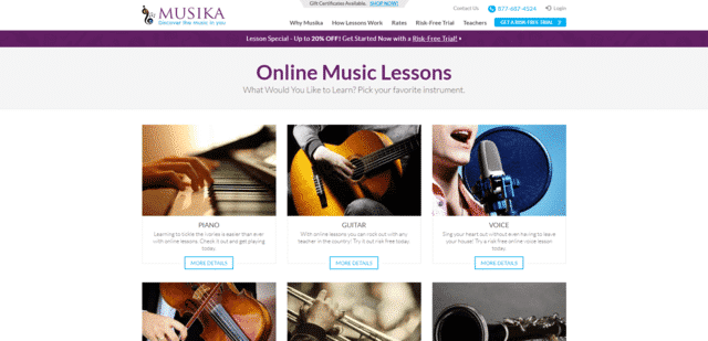 Musika Aprende lecciones de música en línea