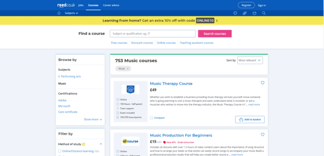 Reed Learn Music Lessons en línea