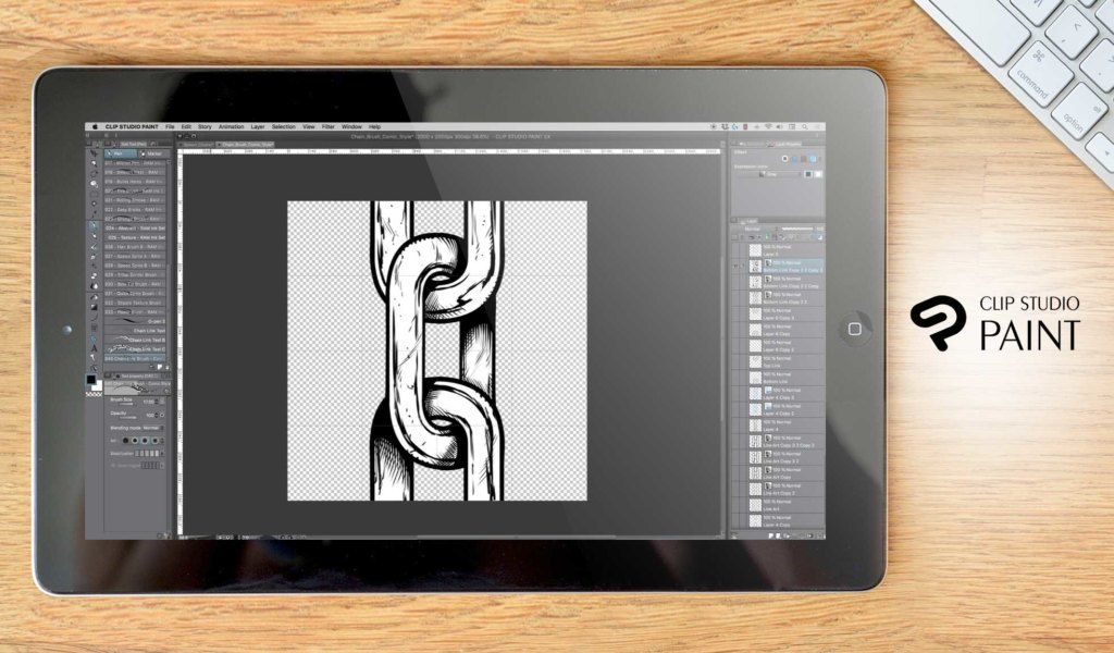 Ejemplo de panel de Clip Studio Paint