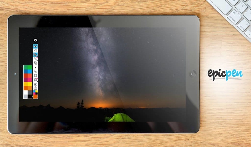 Ejemplo de panel de Epic Pen