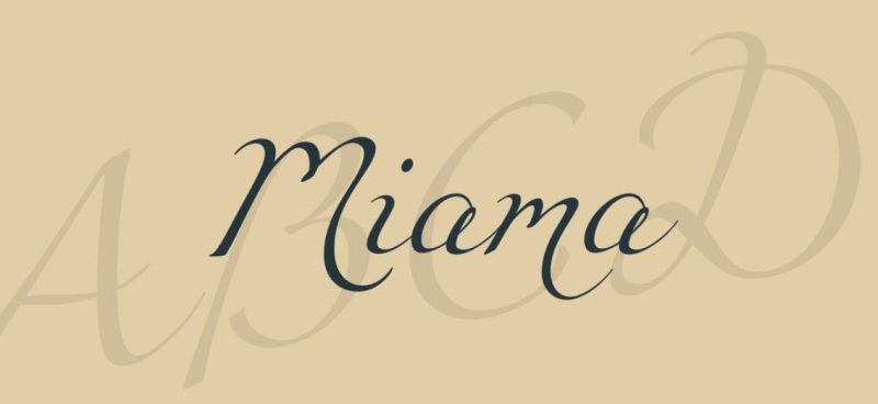 Miama Script Font