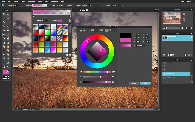 pixlr colores editor de fotos gratis