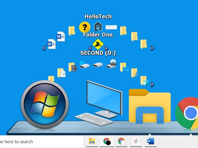 Menú flotante de ObjectDock