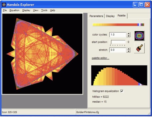 Captura de pantalla que muestra cómo funciona Mandala Explorer.