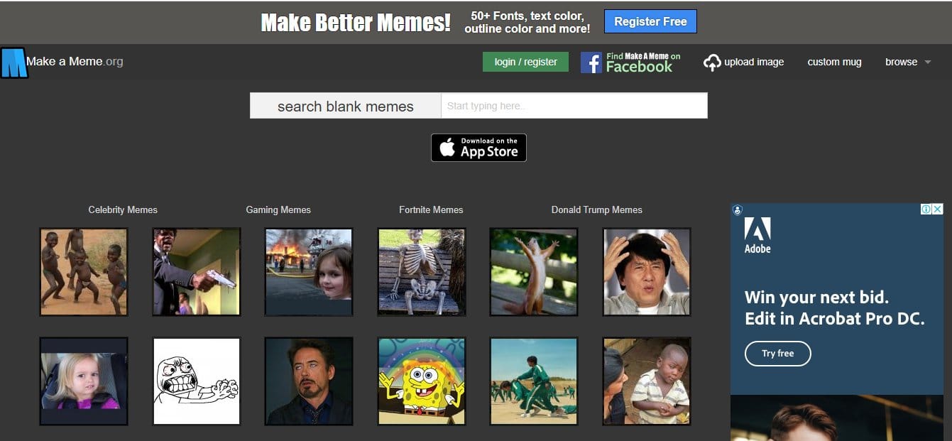 Make Better Meme Modern Meme Maker - Los mejores generadores de memes para hacer tus propios memes GRATIS