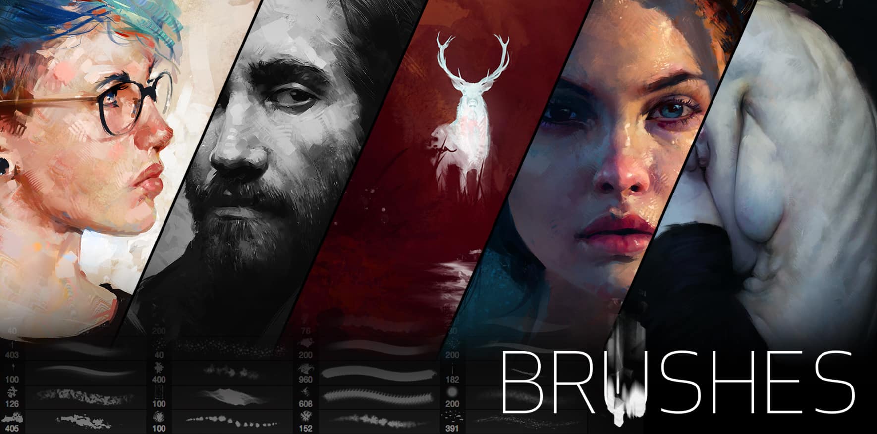 Pinceles artísticos de Aaron Griffin