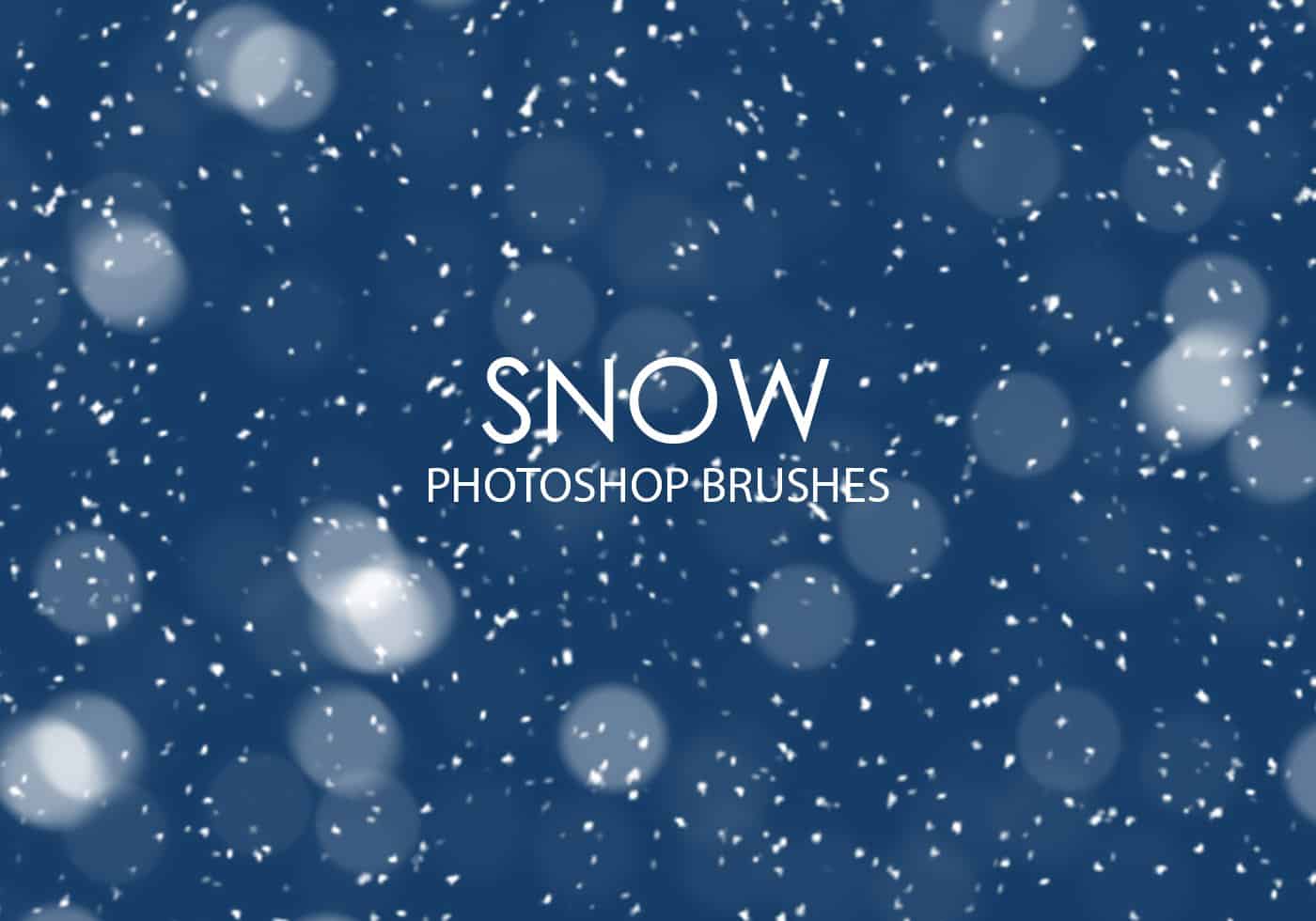 Pinceles de nieve para Photoshop