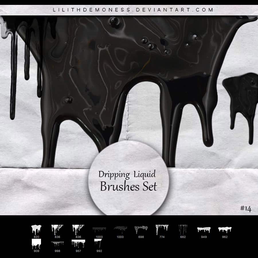 Pinceles de pintura que gotea