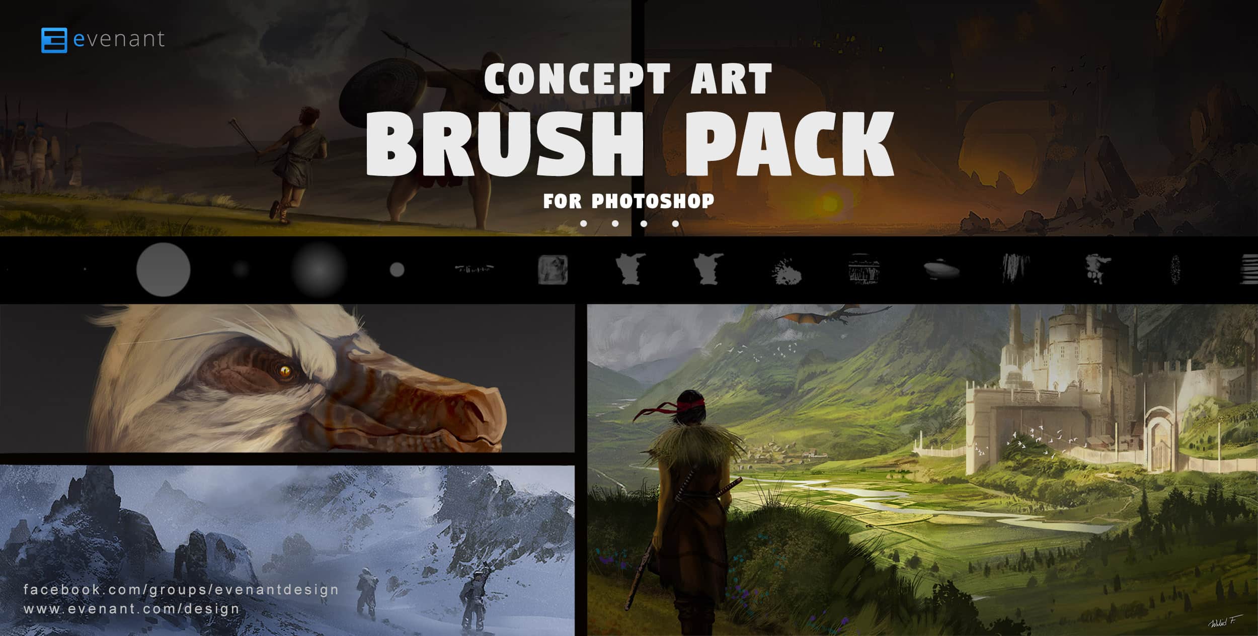 Pack de pinceles de arte conceptual