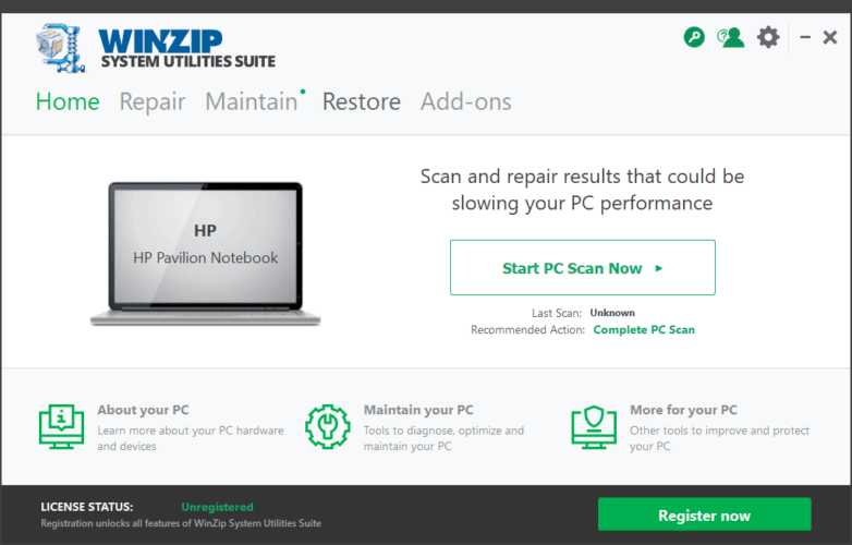 Winzip System Utilities Suite - Reconocido software optimizador de PC