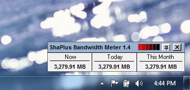 Medidor de ancho de banda ShaPlus