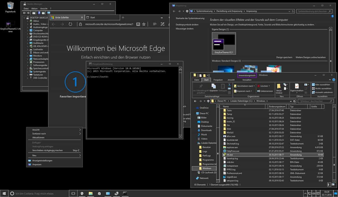 tema oscuro de windows 10 - Los mejores temas y skins de Windows 10