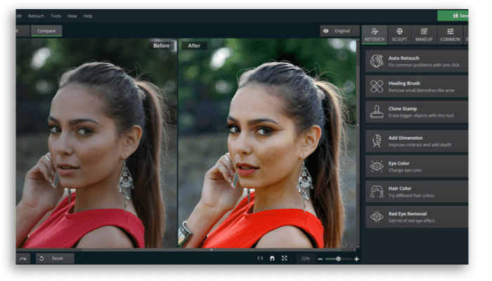 PhotoDiva Software de edición de retratos
