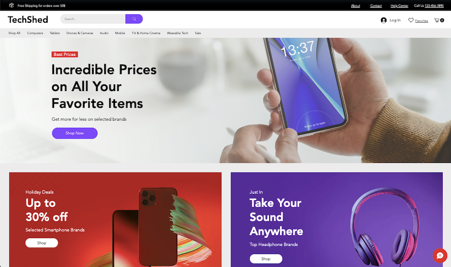 Captura de pantalla de las mejores plantillas Wix 2021