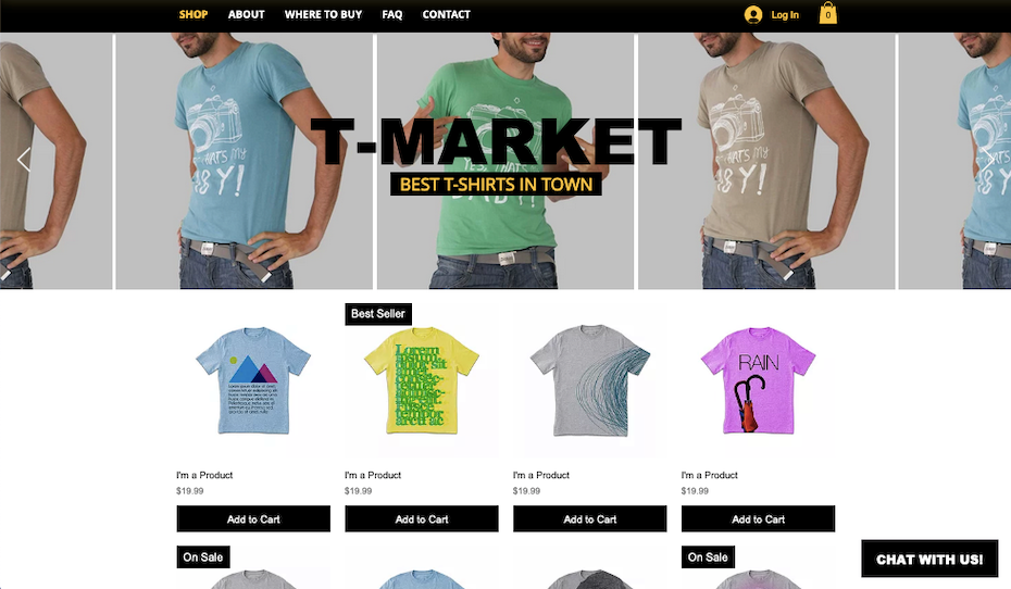 Captura de pantalla de las mejores plantillas Wix 2021