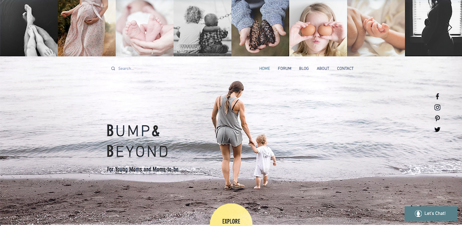 Captura de pantalla de las mejores plantillas Wix 2021