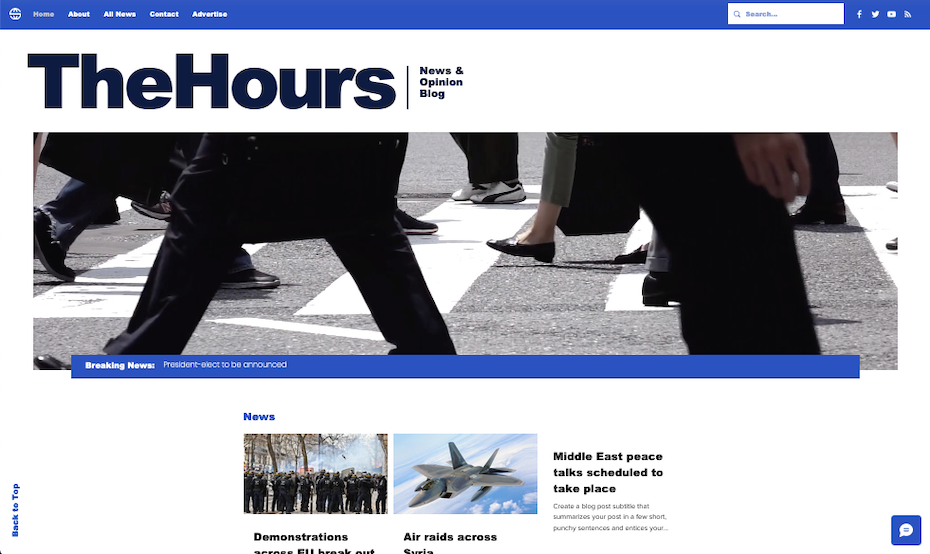 Captura de pantalla de las mejores plantillas Wix 2021