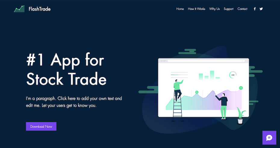 Captura de pantalla de las mejores plantillas Wix 2021