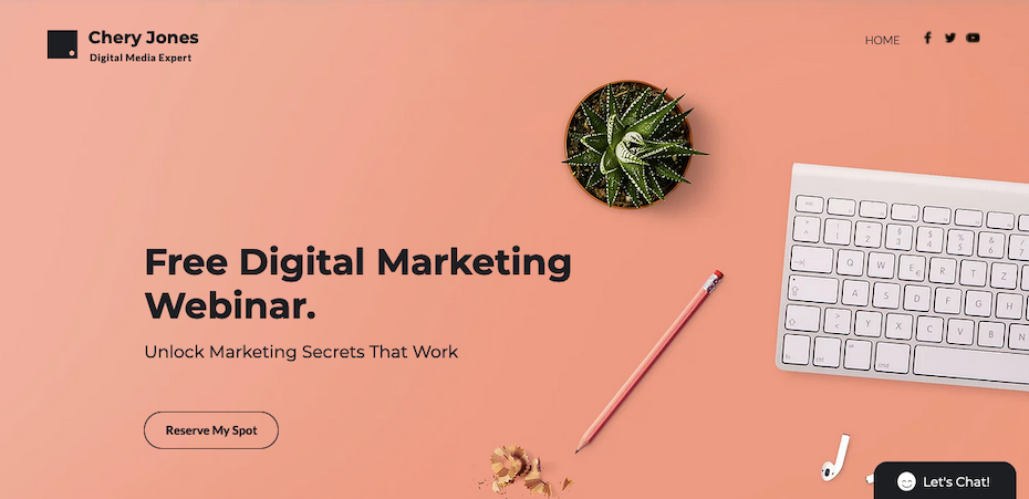 Captura de pantalla de las mejores plantillas Wix 2021