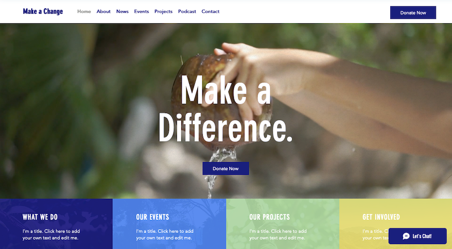 Captura de pantalla de las mejores plantillas Wix 2021