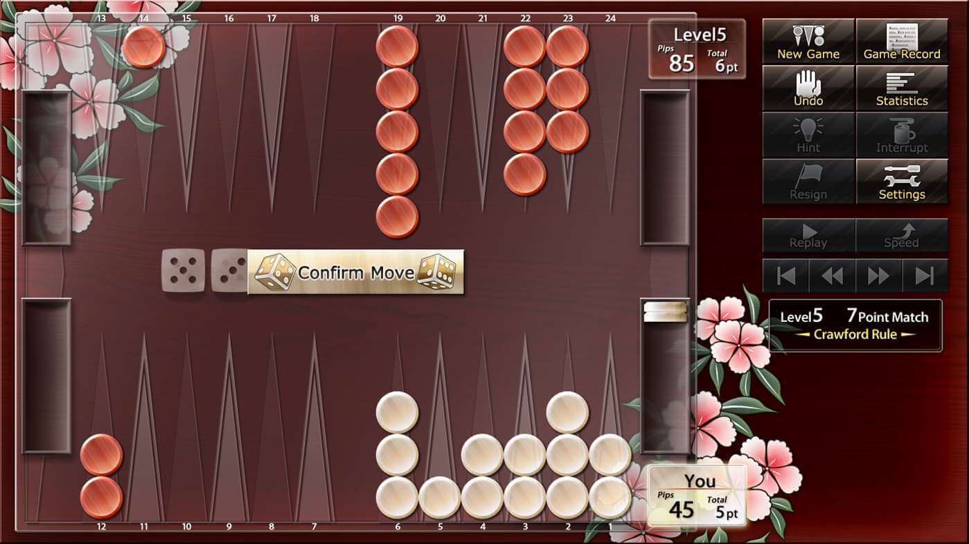 El juego Backgammon windows 10