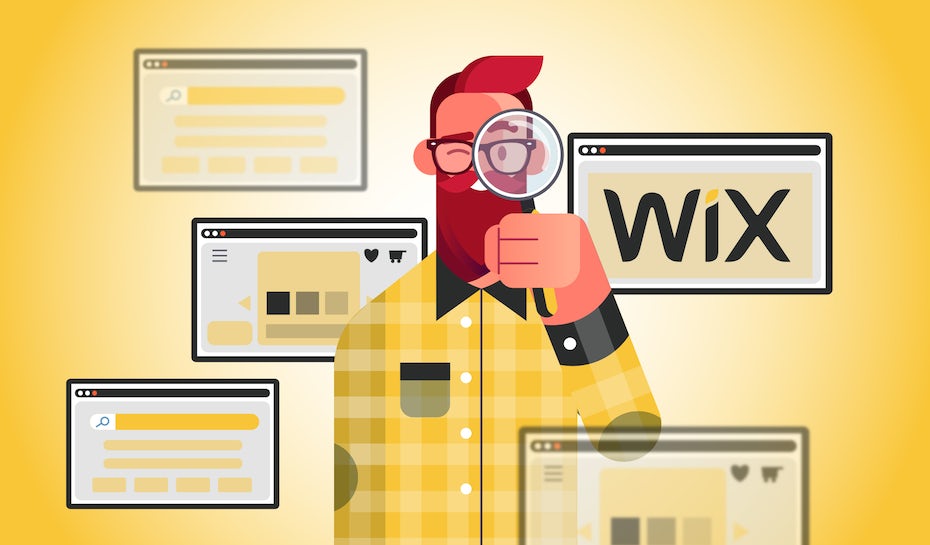 diseñador elegir plantilla Wix