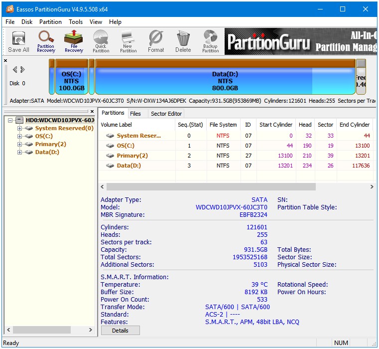 El mejor software gratuito de gestión de particiones para Windows - PartitionGuru