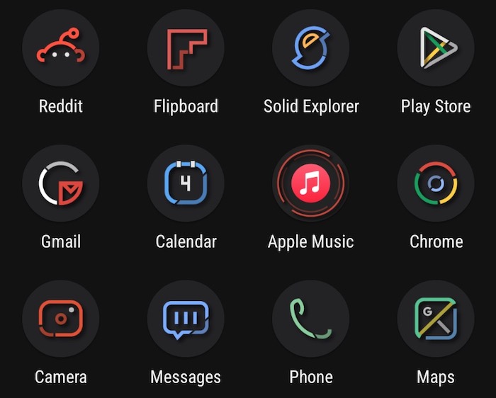 pack de iconos minma para android