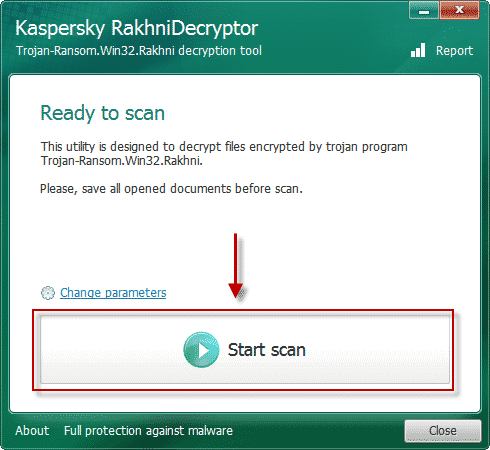 Desencriptador Kaspersky Rakhni