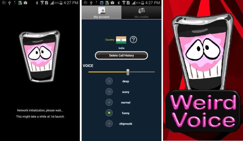 Llamada con Cambiador de Voz